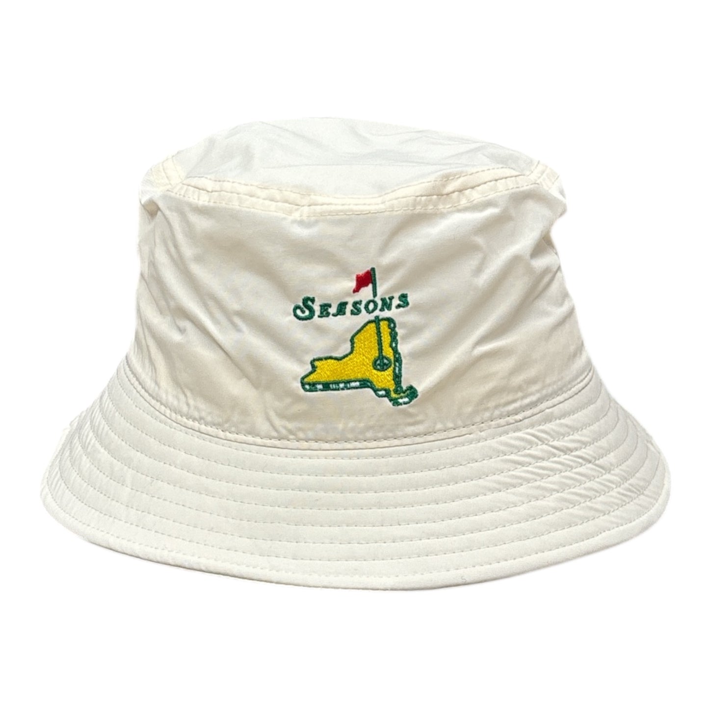 Seasons Country Club Nylon Bucket Hat- Cream