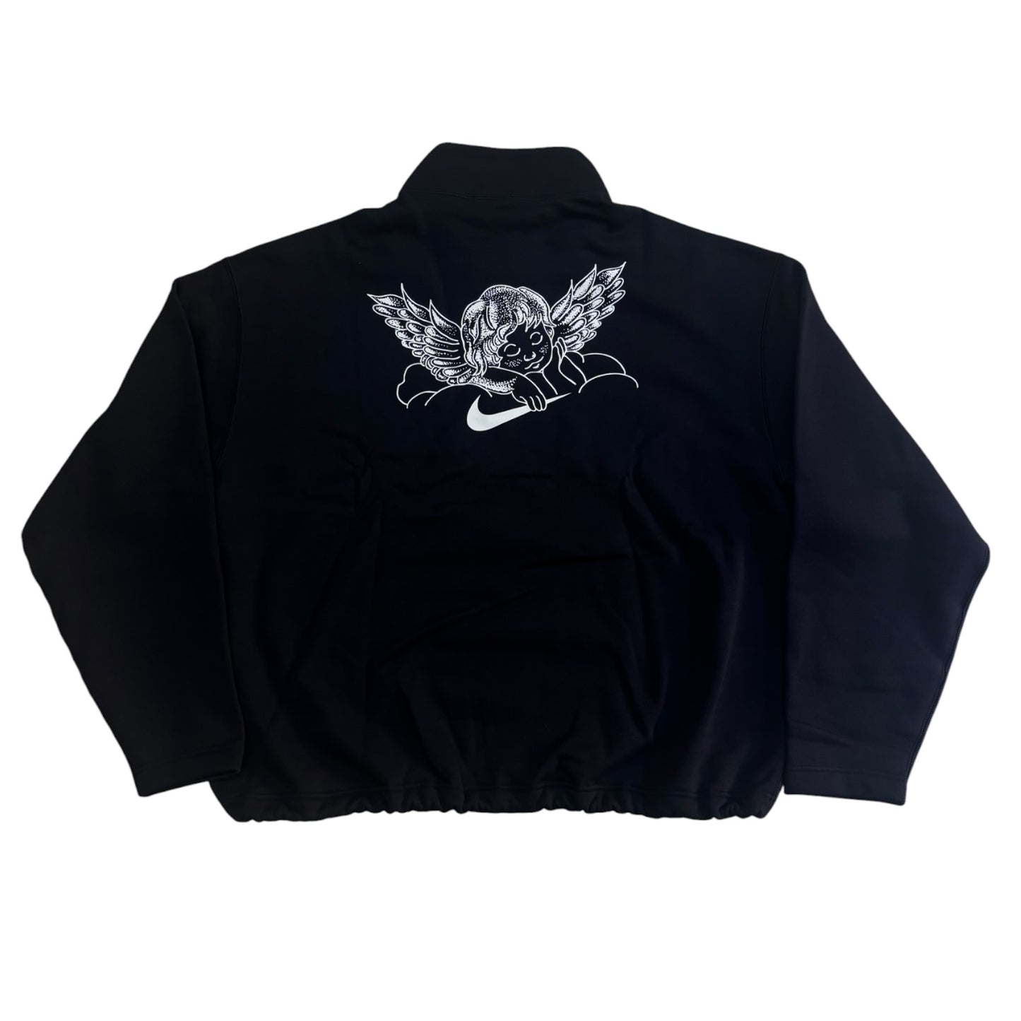 Nike SB 1/2-Zip Fleece Crew-Neck Sweatshirt- Black