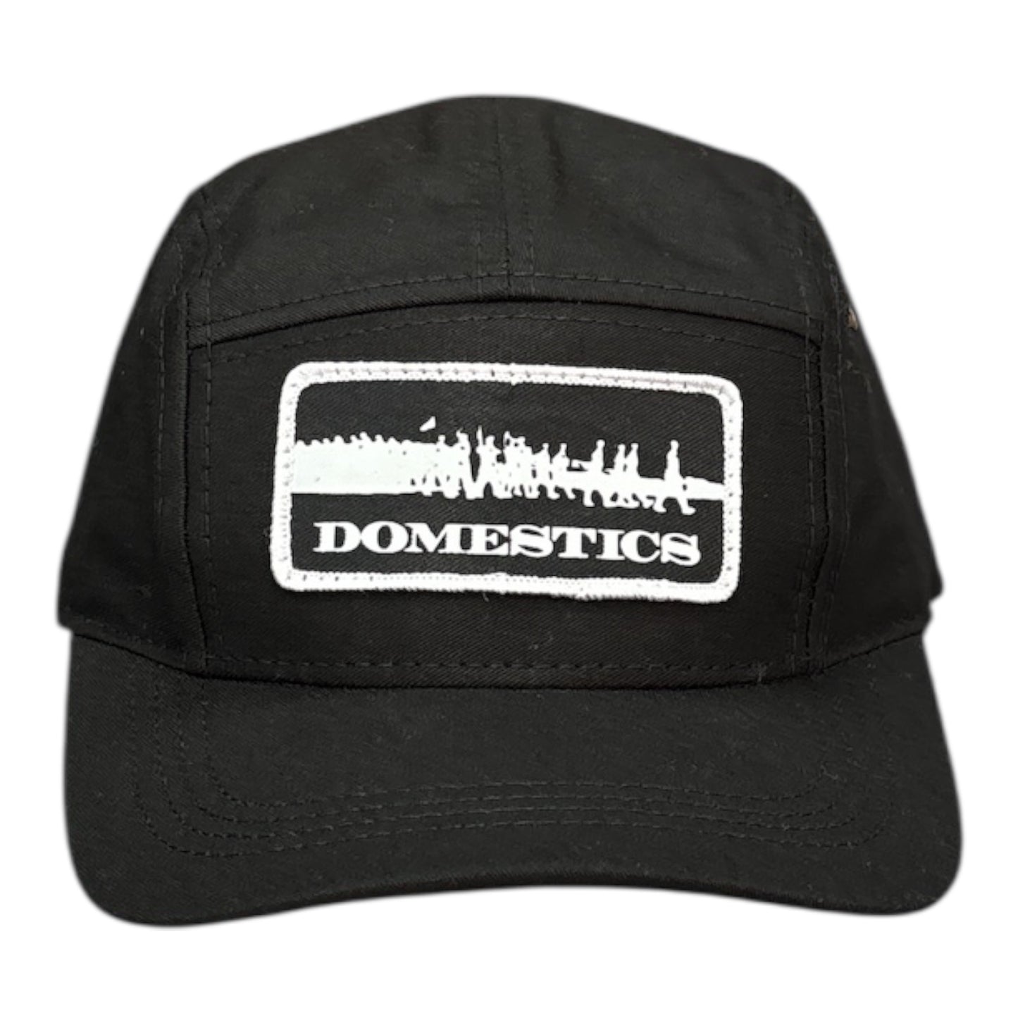 Domestics 5 Panel Hat- Black