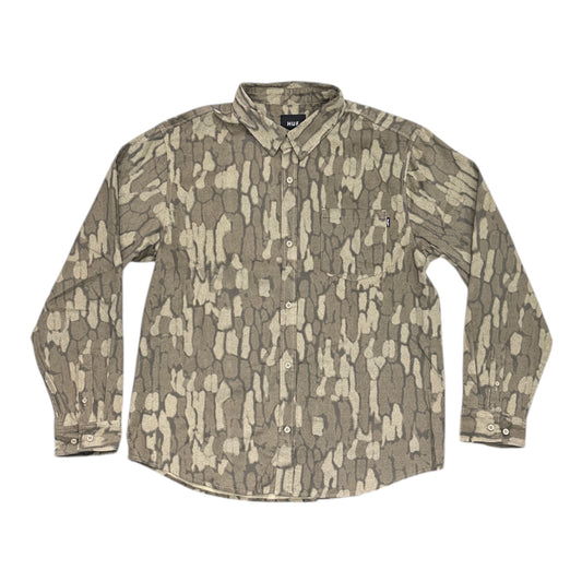 HUF Warped Camo Shirt- Muted Camo