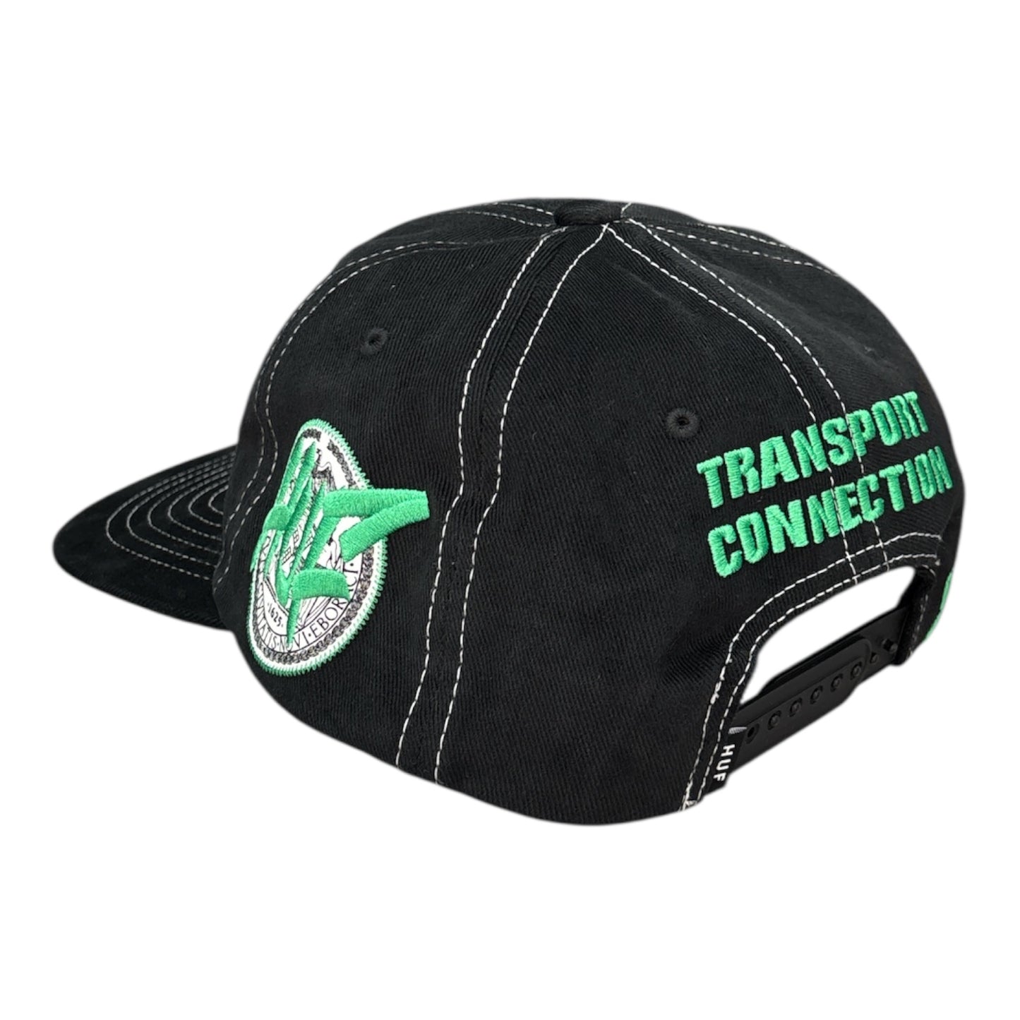HUF Transport Connection Snapback Hat- Black