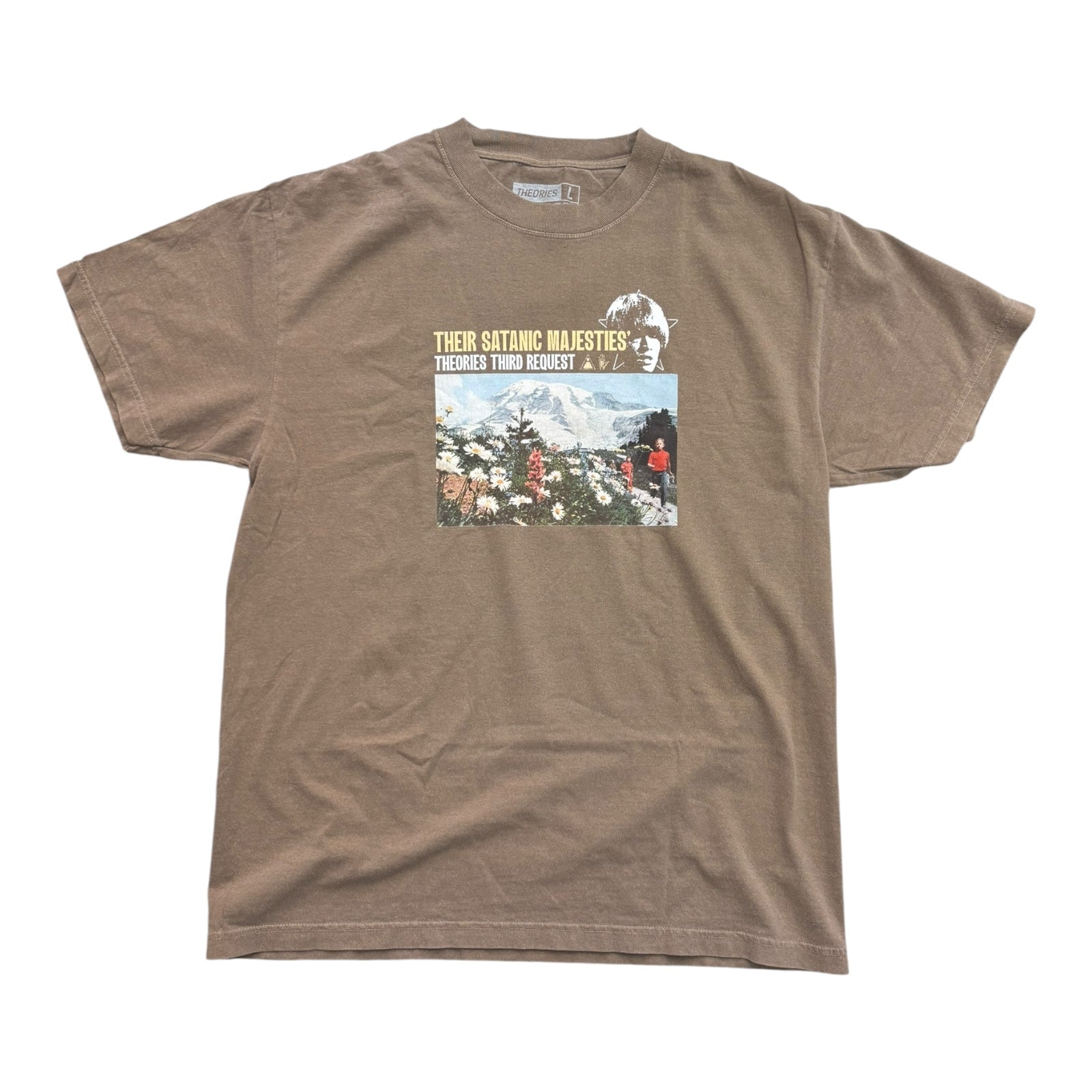 Theories Majesties Garment Dyed Tee- Washed Brown