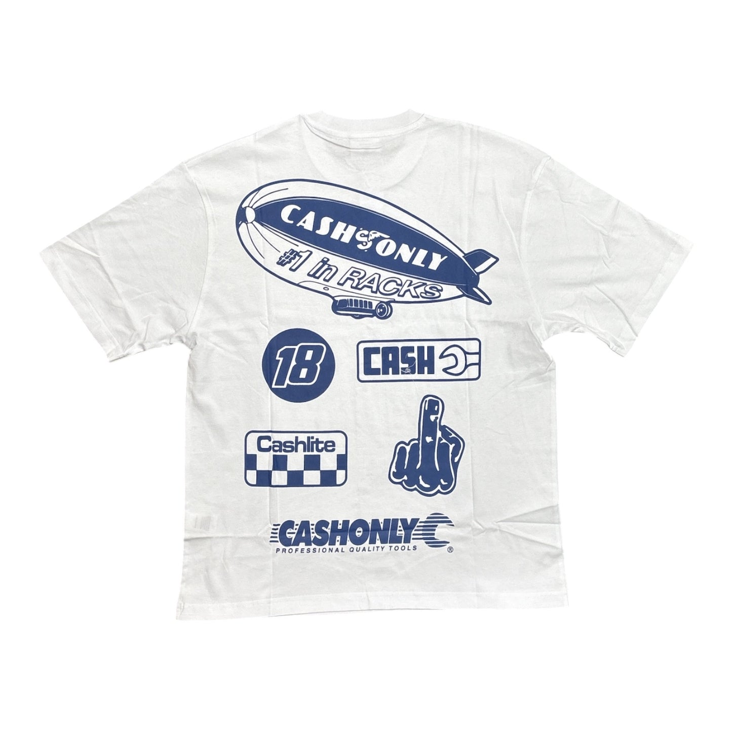 Cash Only Service Tee- White