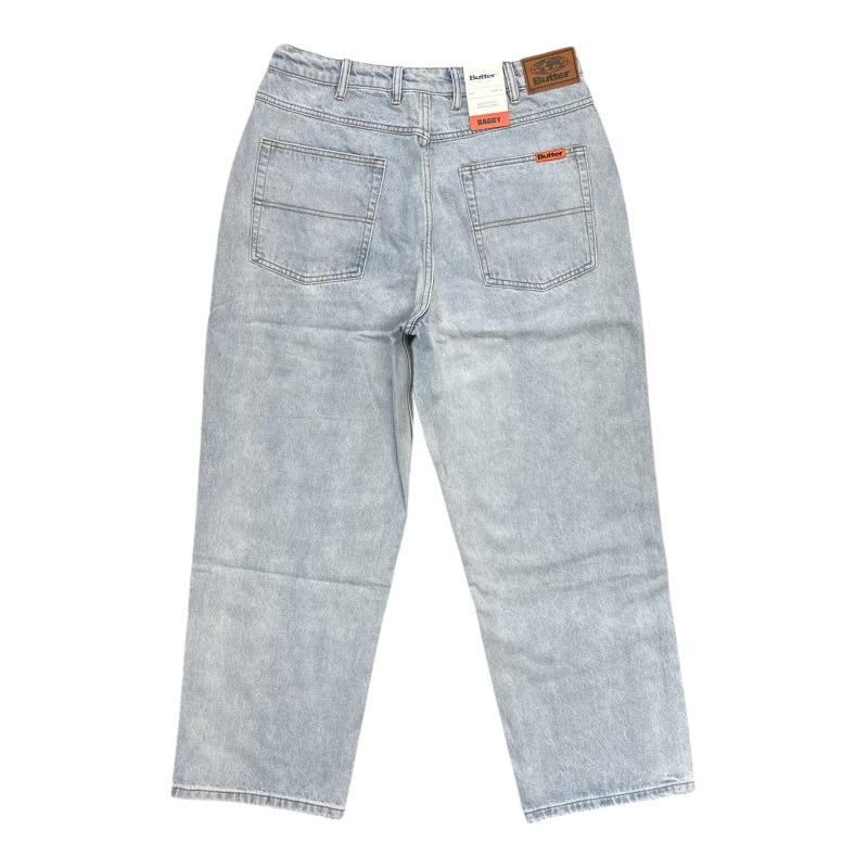 Butter Baggy Denim Jeans- Light Blue