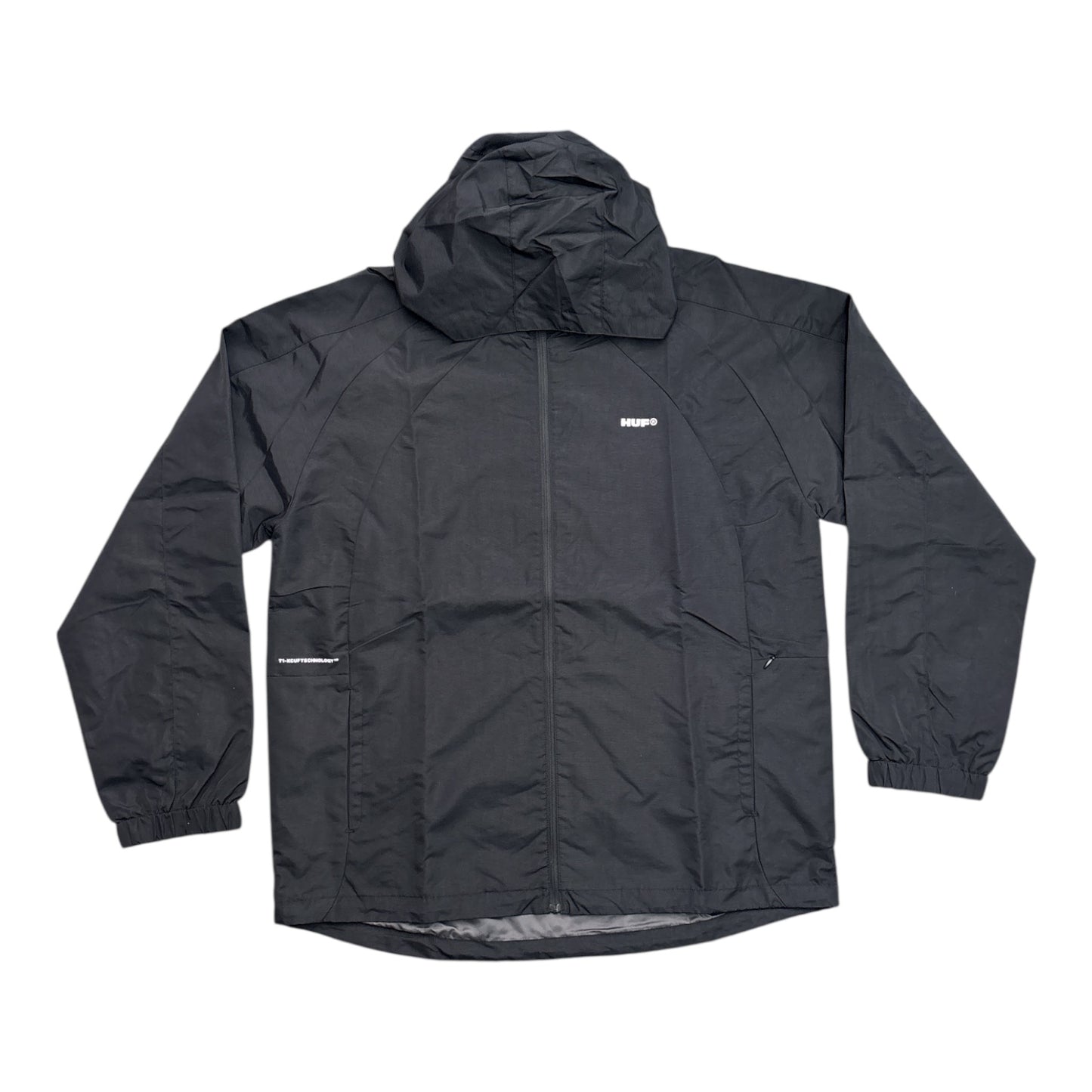 HUF All Caps Shell Jacket- Black