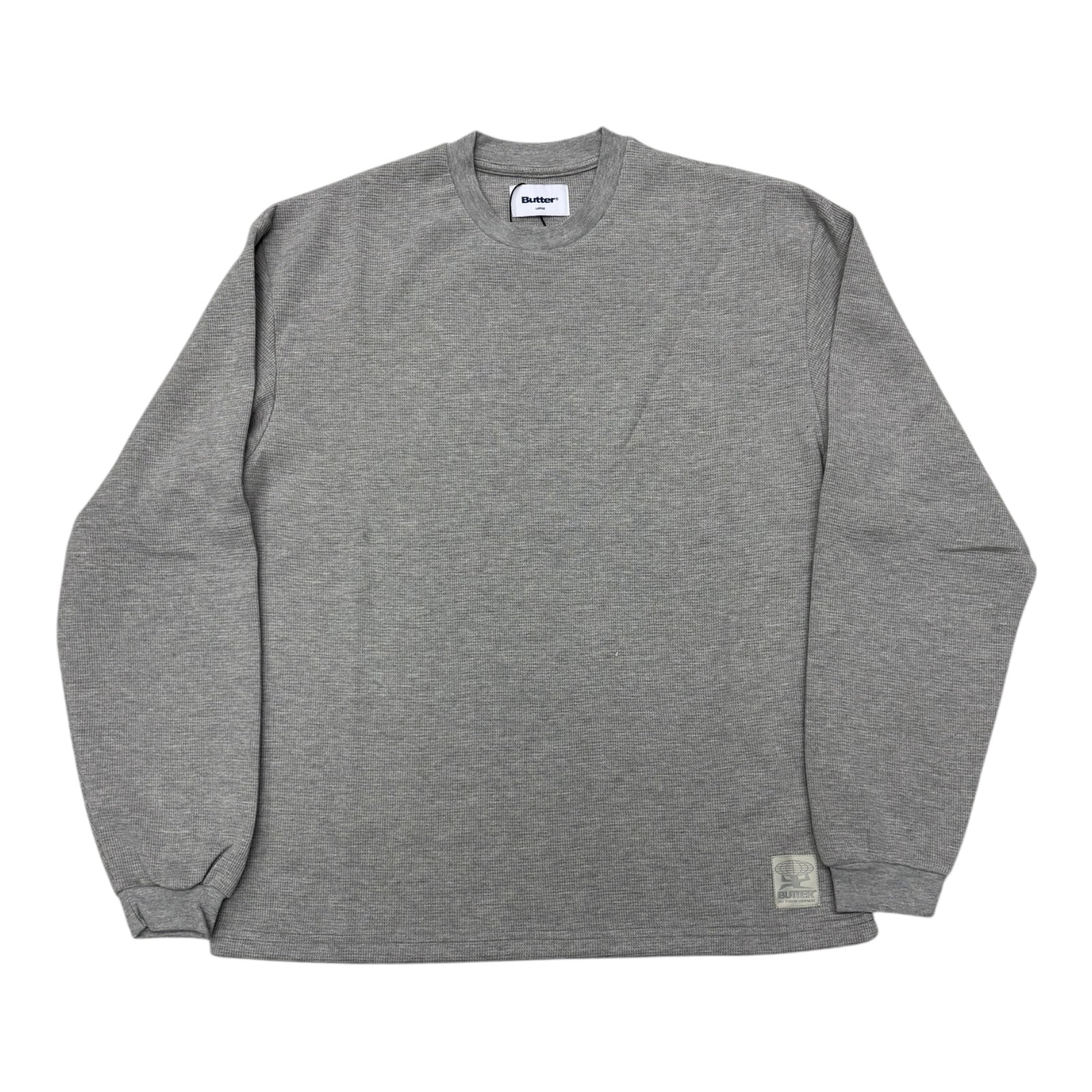 Butter Waffle L/S Top- Ash