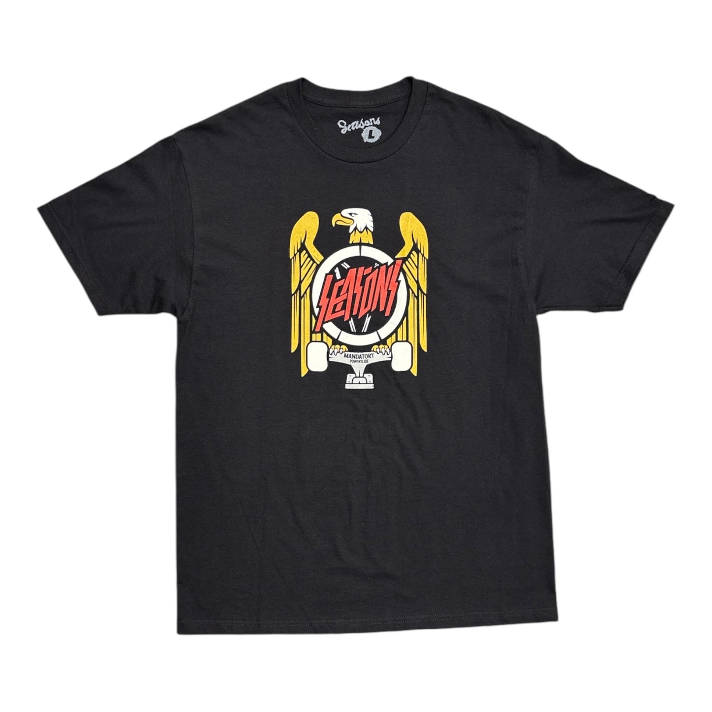 Seasons Mandatory Powerslide Tee- Black