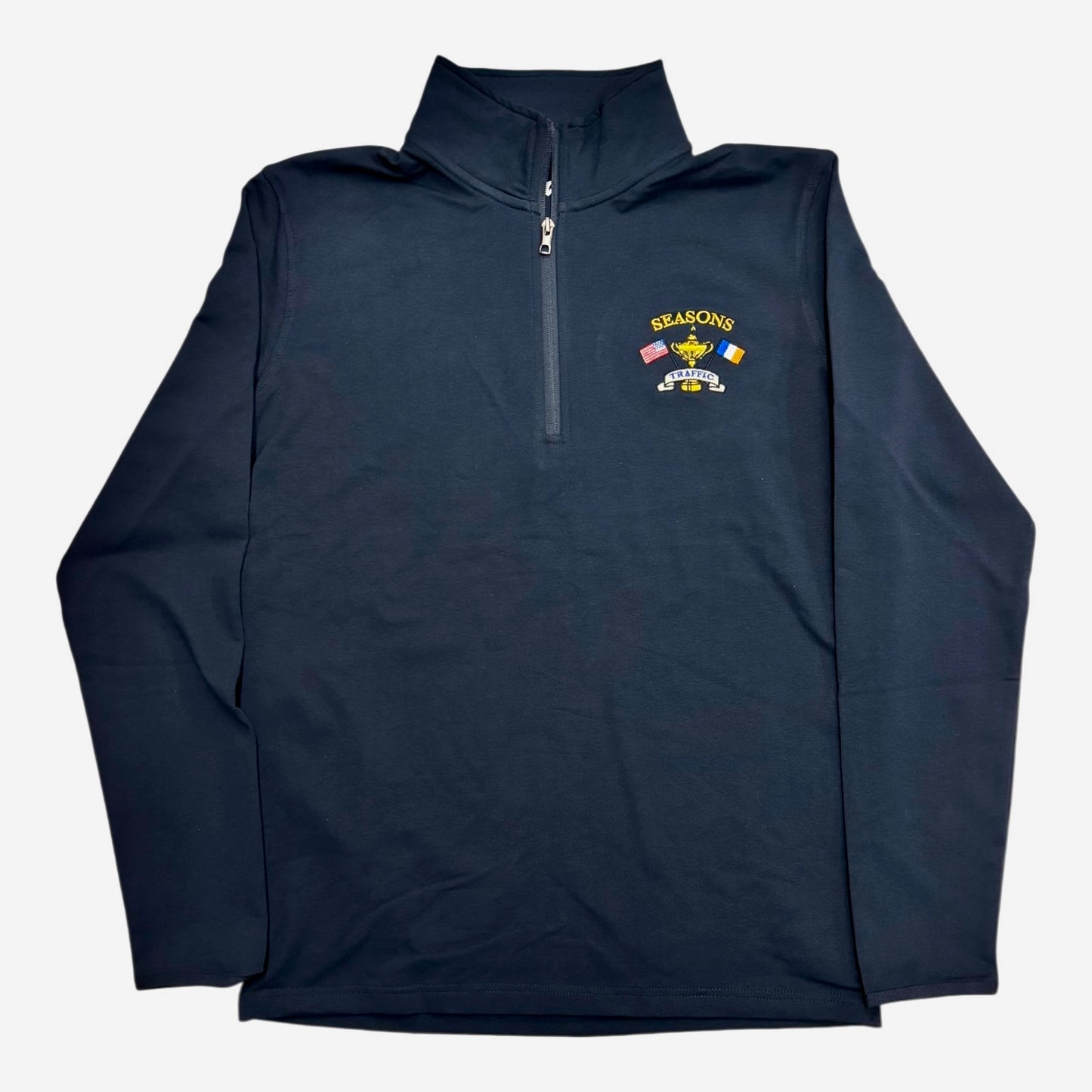 Seasons x Traffic Tin Cup L/S Quarter Zip- Deep Navy