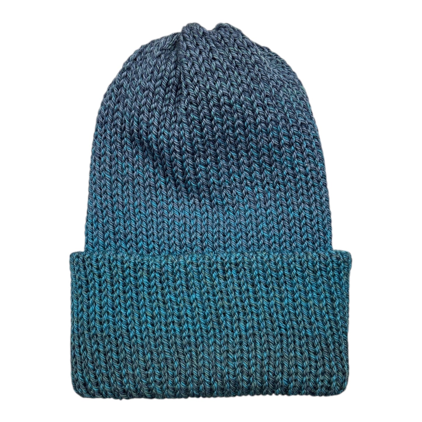 Chimney OG Fold Beanie- Mixtape Multicolor- Navy/Teal