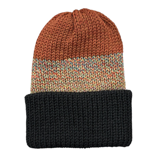 Chimney OG Fold Beanie- Blocked With Black Fold