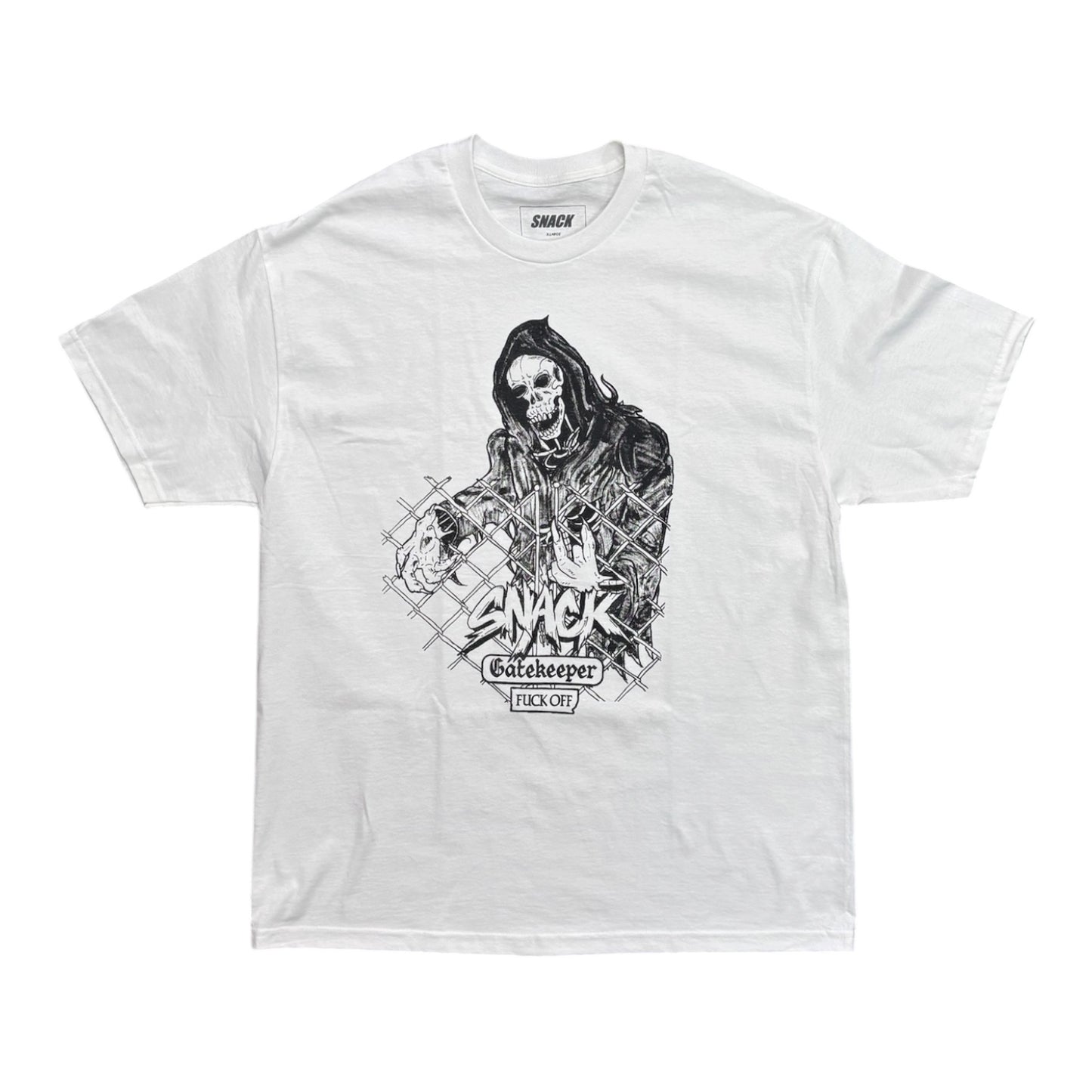 Snack Gatekeeper Tee- White