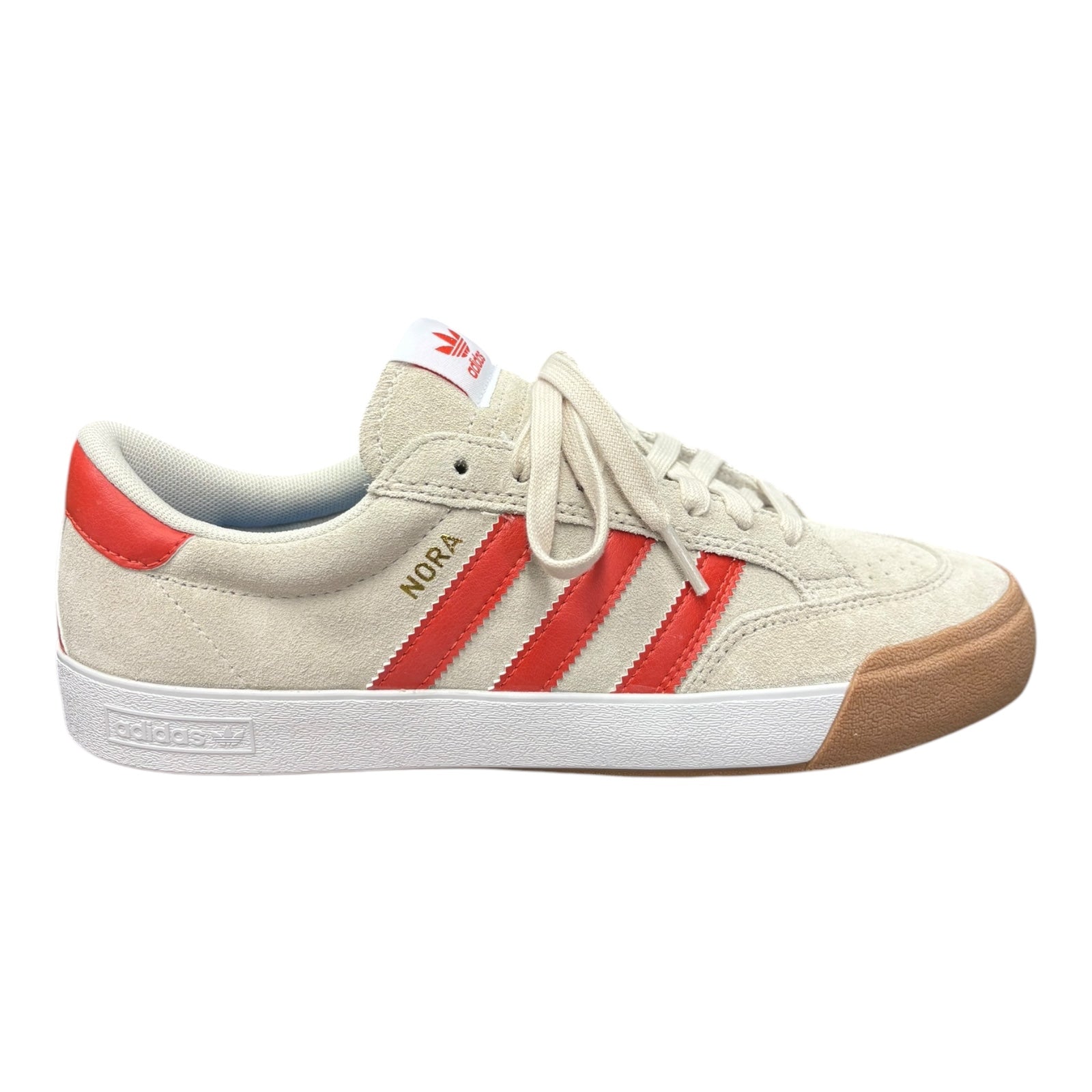 Adidas Nora- Wonder White/Orange/Gum Four