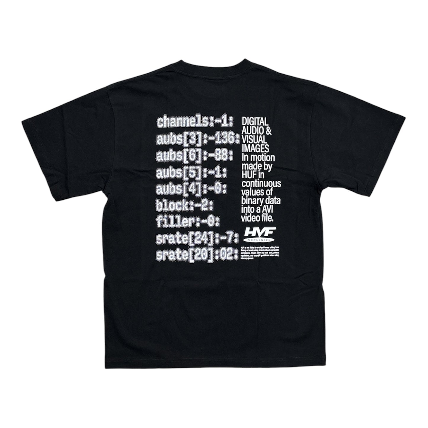 HUF H Cam Tee- Black