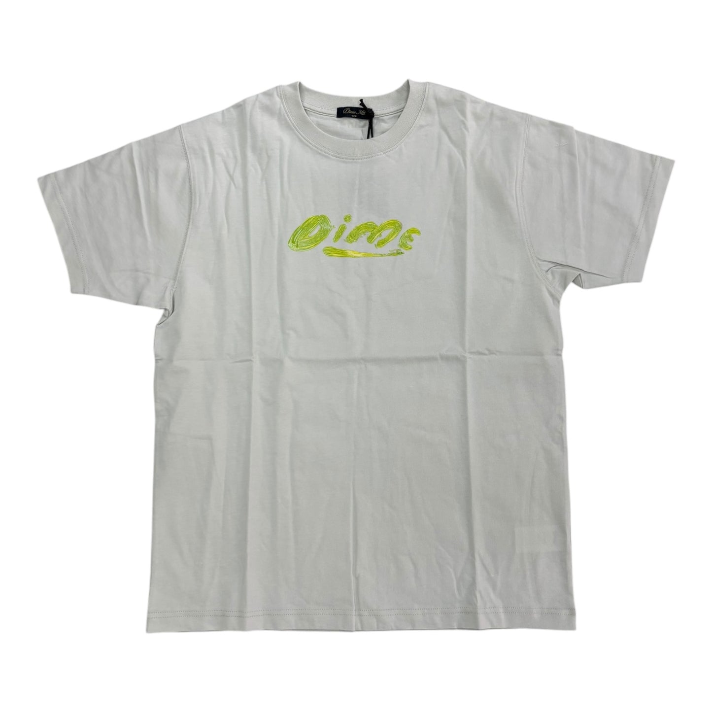 Dime Paint Tee- Light Grey