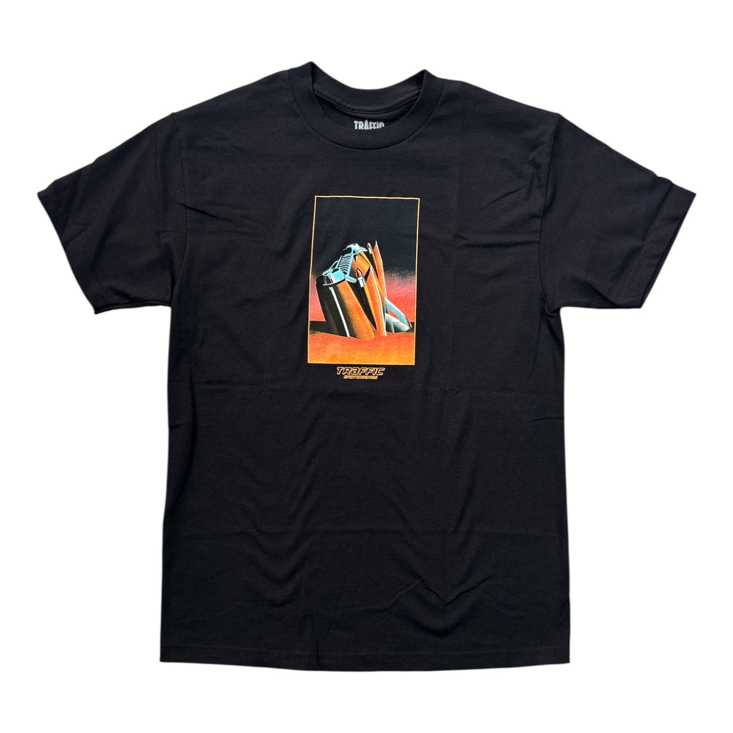 Traffic On the Beach Tee- Black
