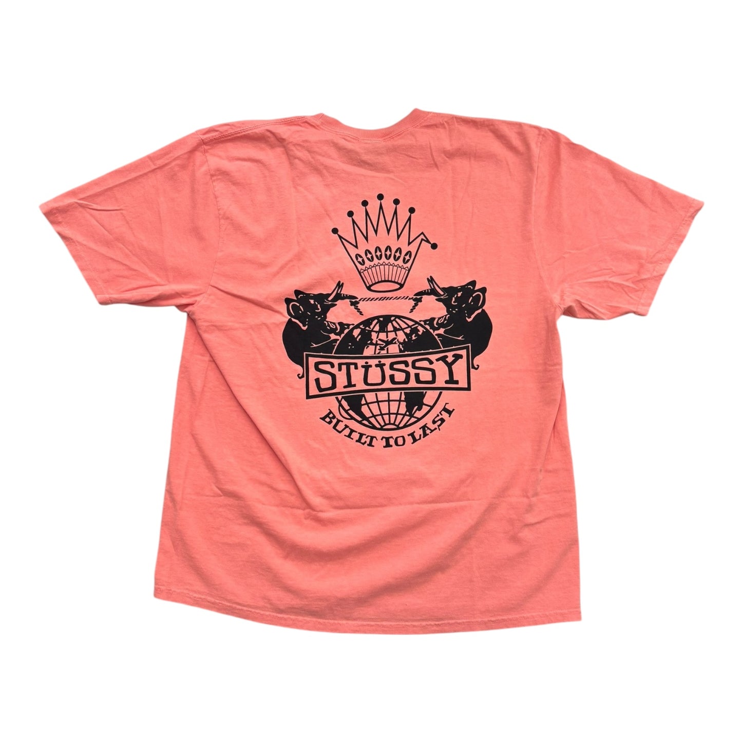 Stussy Built to Last Pigment Dyed Tee- Sherbert