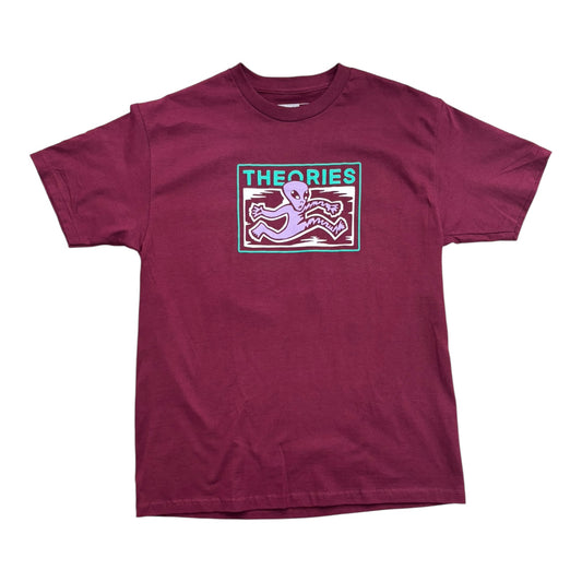 Theories Enigma Tee- Burgundy