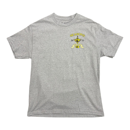 Seasons x Traffic Tin Cup Tee- Heather Grey