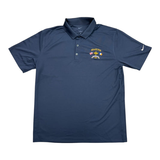 Seasons x Traffic Tin Cup Polo on Nike Dri-Fit Pique 2.0 Polo- Navy