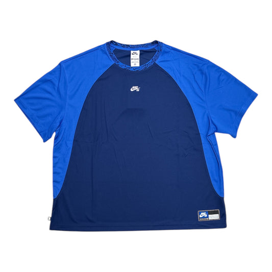Nike SB Dri-FIT Knit Skate Jersey- Blue Void/Game Royal-White