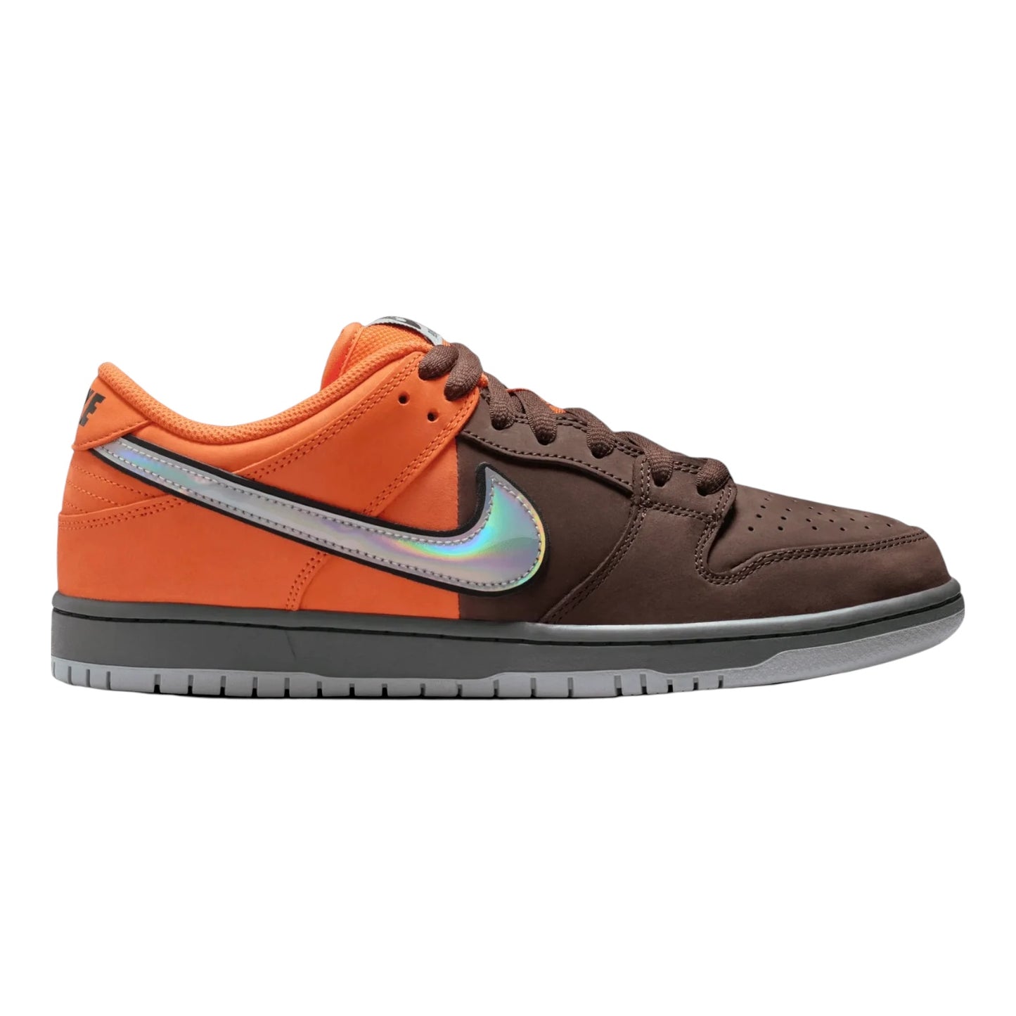 Nike SB Dunk Low Pro- Safety Orange/Wolf Grey-Baroque Brown