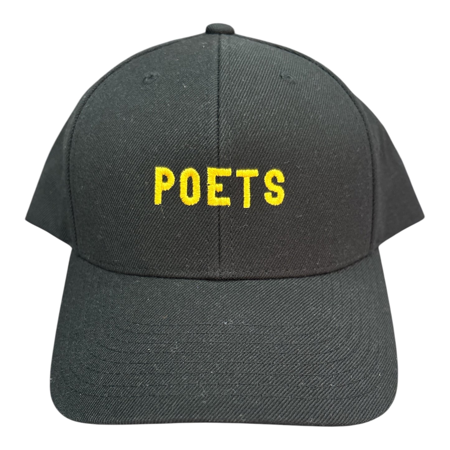 Poets Logo Embroidered Hat- Black