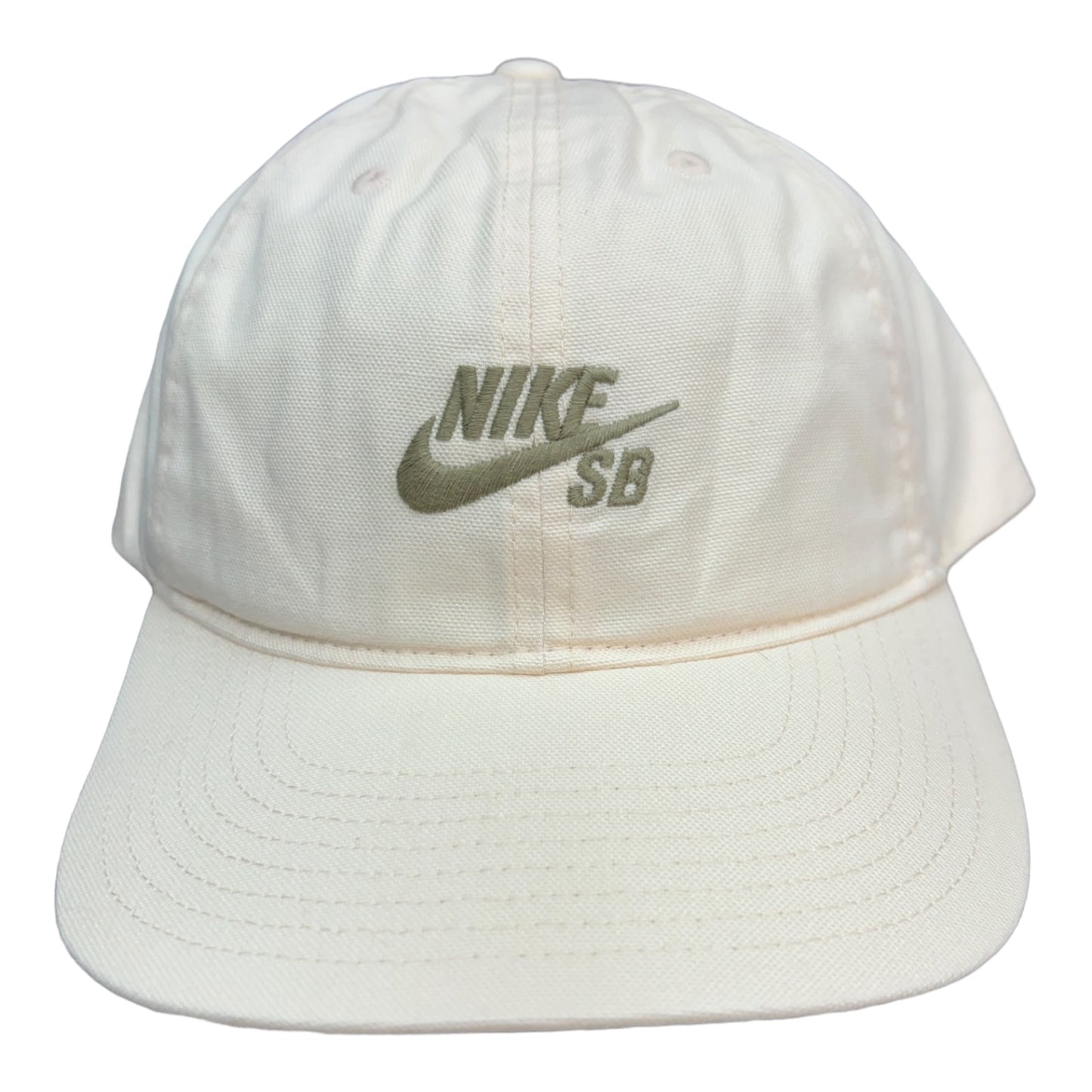 Nike SB Club Hat White Tan Front