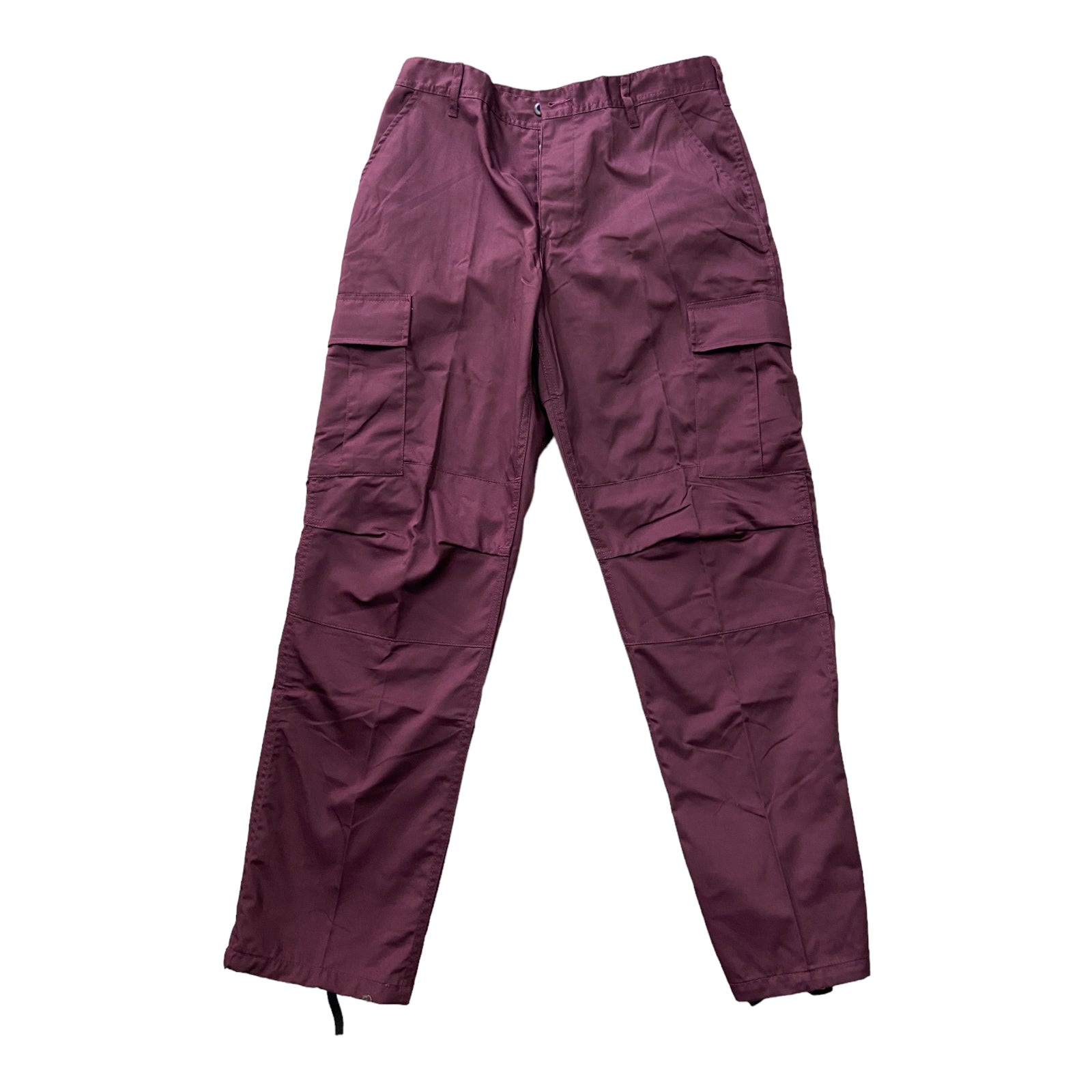 Fashion maroon cargo pants