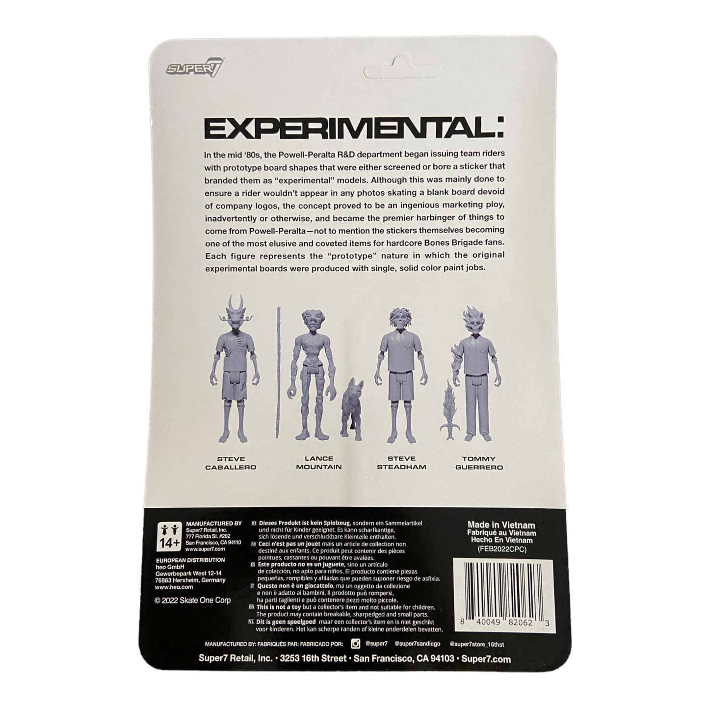 Powell-Peralta ReAction Figure- Steve Steadham (Experimental) BACK