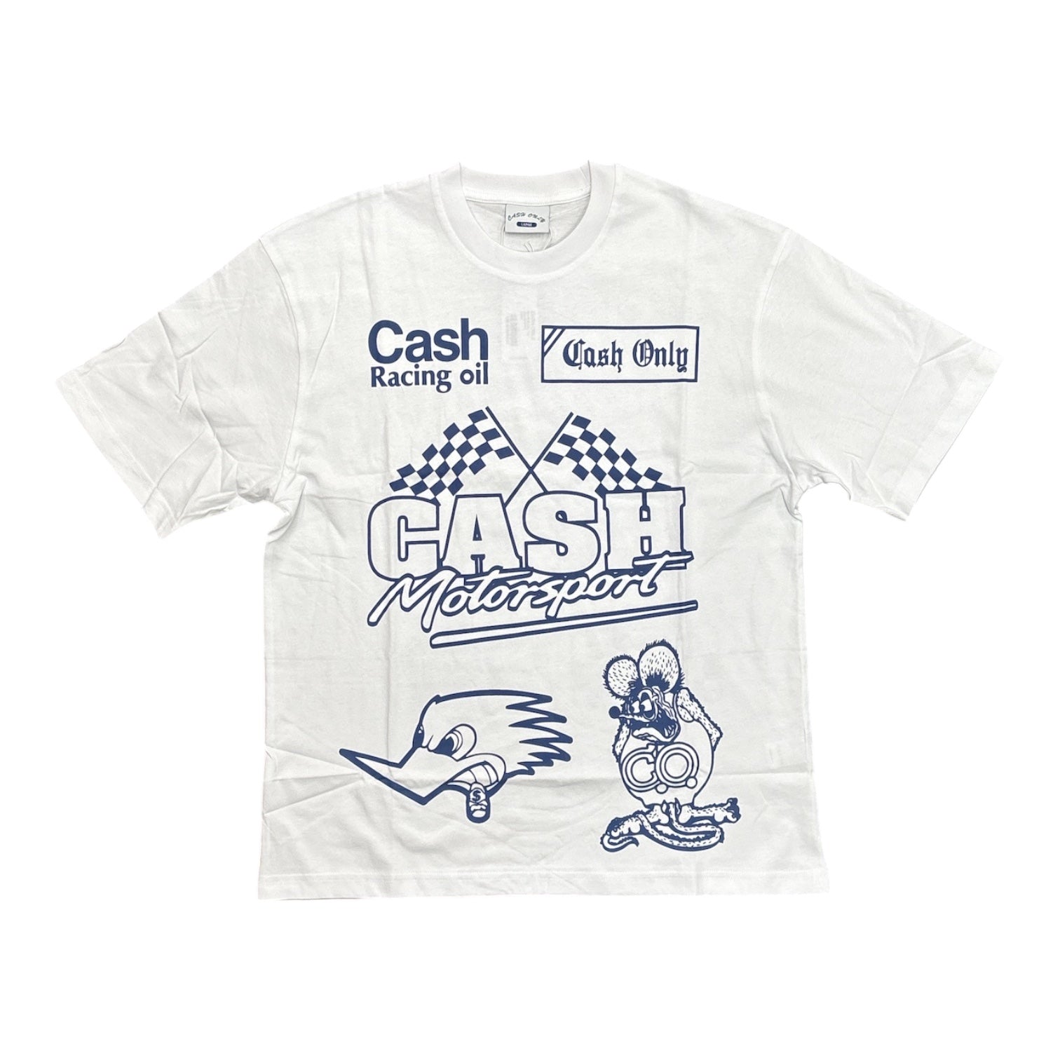 Cash Only Service Tee- White