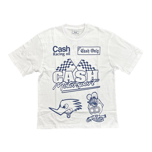 Cash Only Service Tee- White