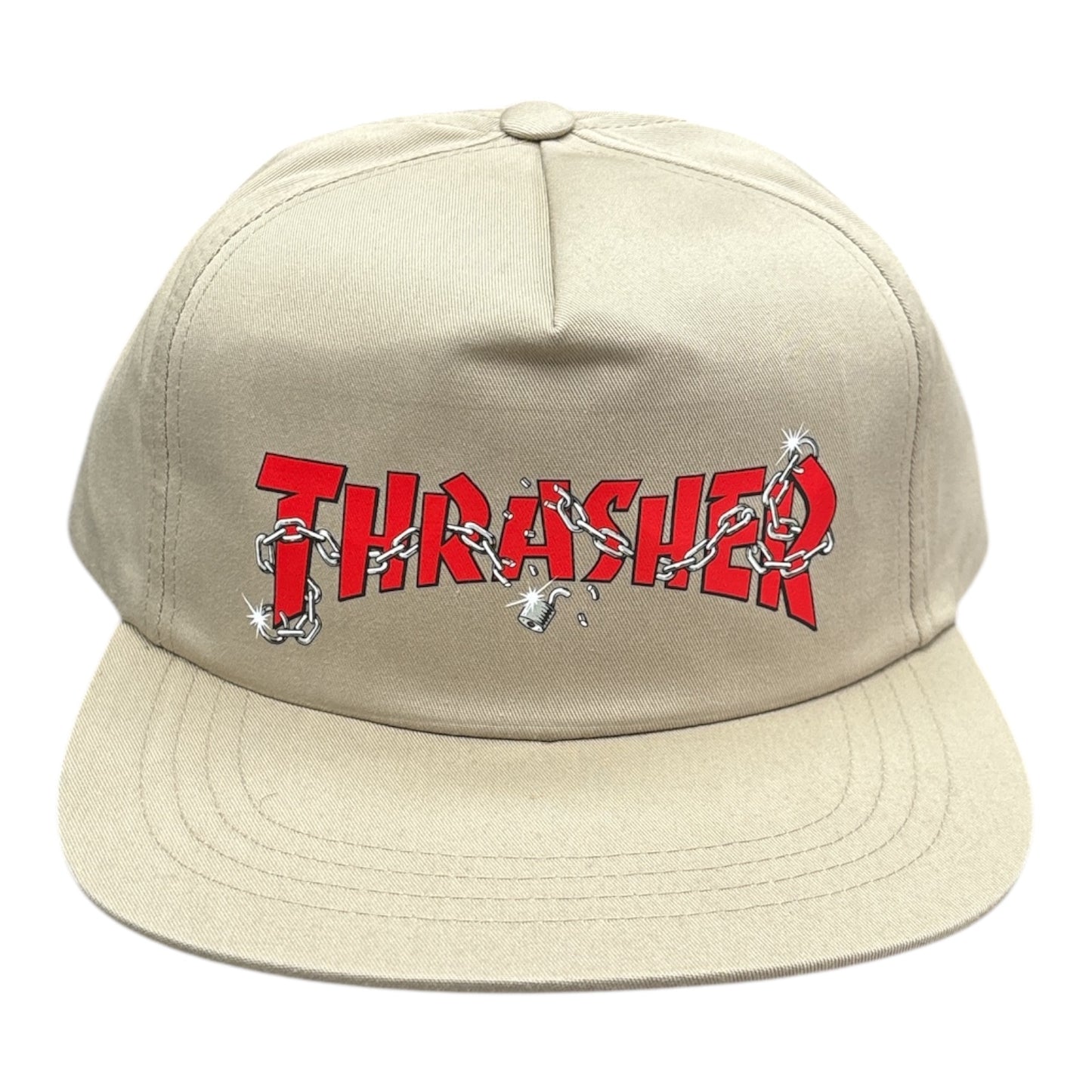 Thrasher Chains By Daniel Shepard Snapback- Khaki