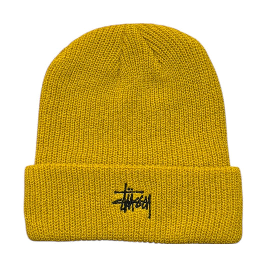 Stussy Basic Cuff Beanie- Hornet Yellow