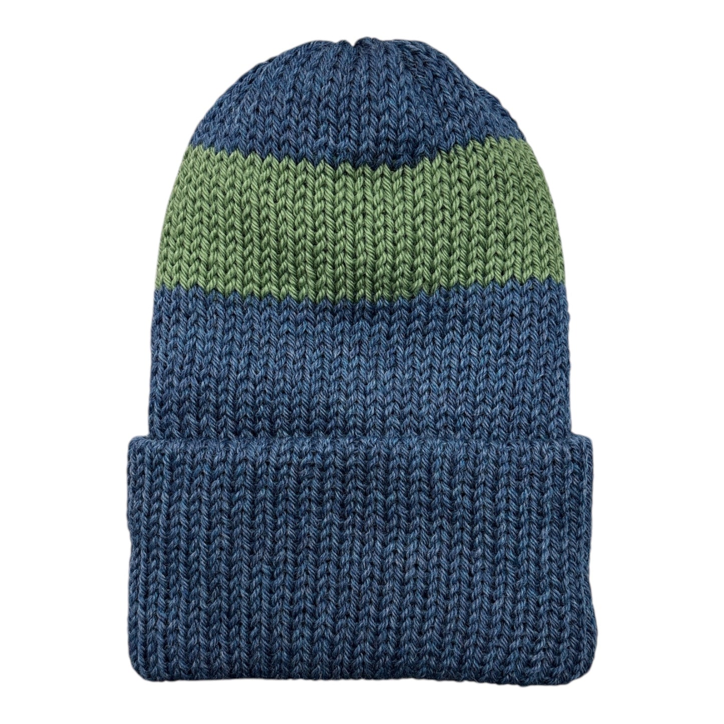 Chimney OG Fold Beanie- Arctic Blue/Seaweed Green