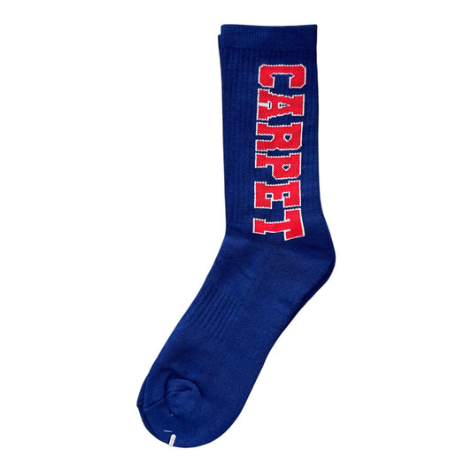 Carpet Varsity Socks- Blue