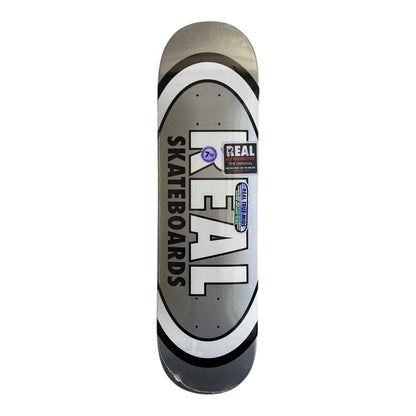 Real Skateboards deck with logo on a white background