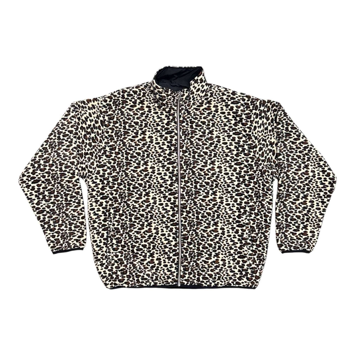 Grand Reversible Leopard Jacket- Black/Leopard