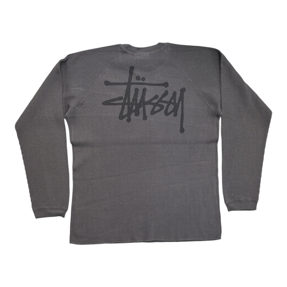 Stussy Raglan Thermal Basic Stock- Black