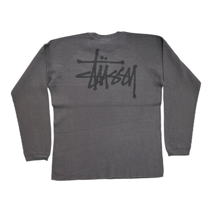 Stussy Raglan Thermal Basic Stock- Black