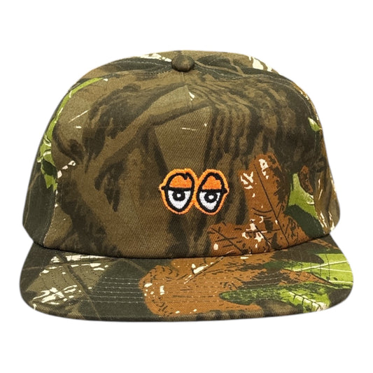 Krooked Eyes Snapback- Tree Camo