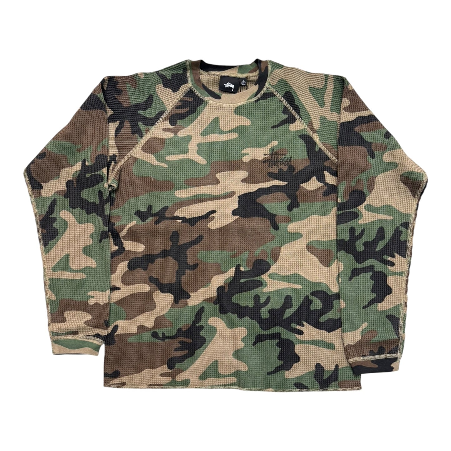 Stussy Basic Thermal- Woodland Camo