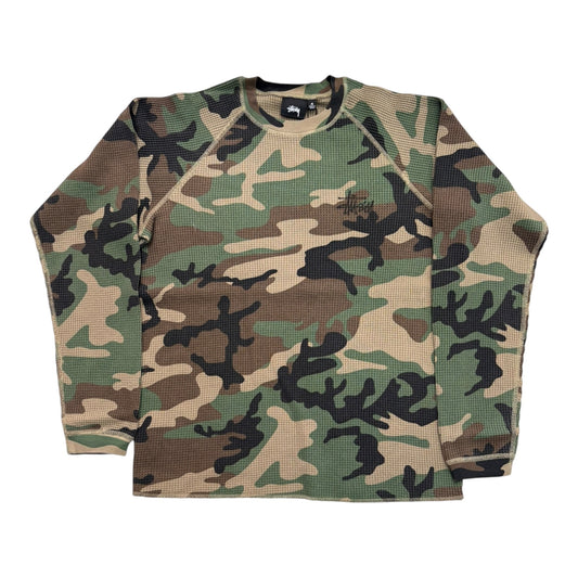 Stussy Basic Thermal- Woodland Camo