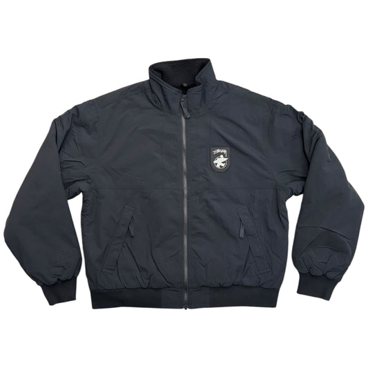 Stussy Polar Fleece Lined Jacket- Black