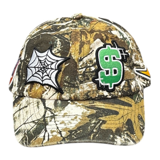 Cash Only Service 6 Panel Hat- Foilage Camo