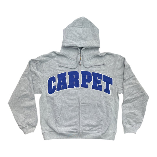 Carpet Varsity Hoodie- Grey