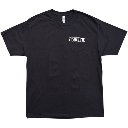 Seasons Stain Logo Tee- Black
