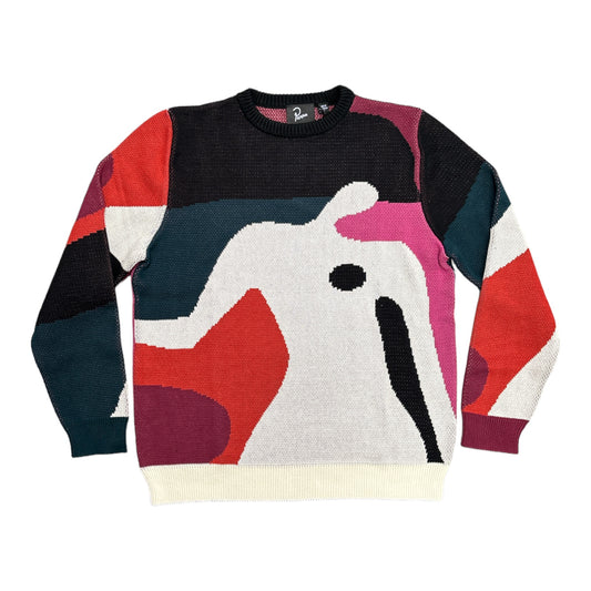 Parra Ghost Cave Knitted Pullover Sweater- Multi