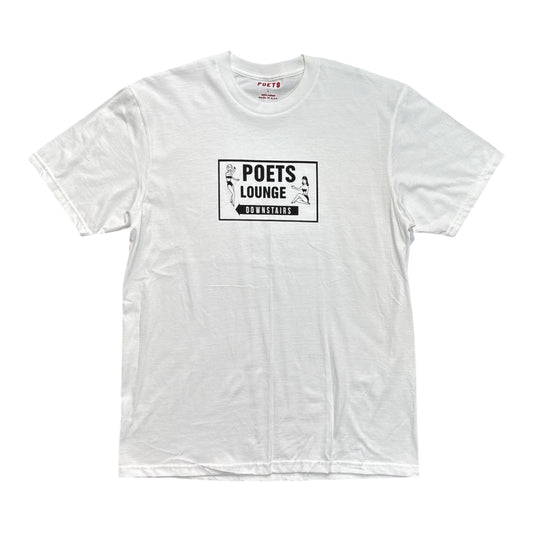 Poets Lounge Tee- White
