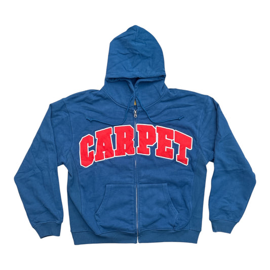 Carpet Varsity Hoodie- Blue