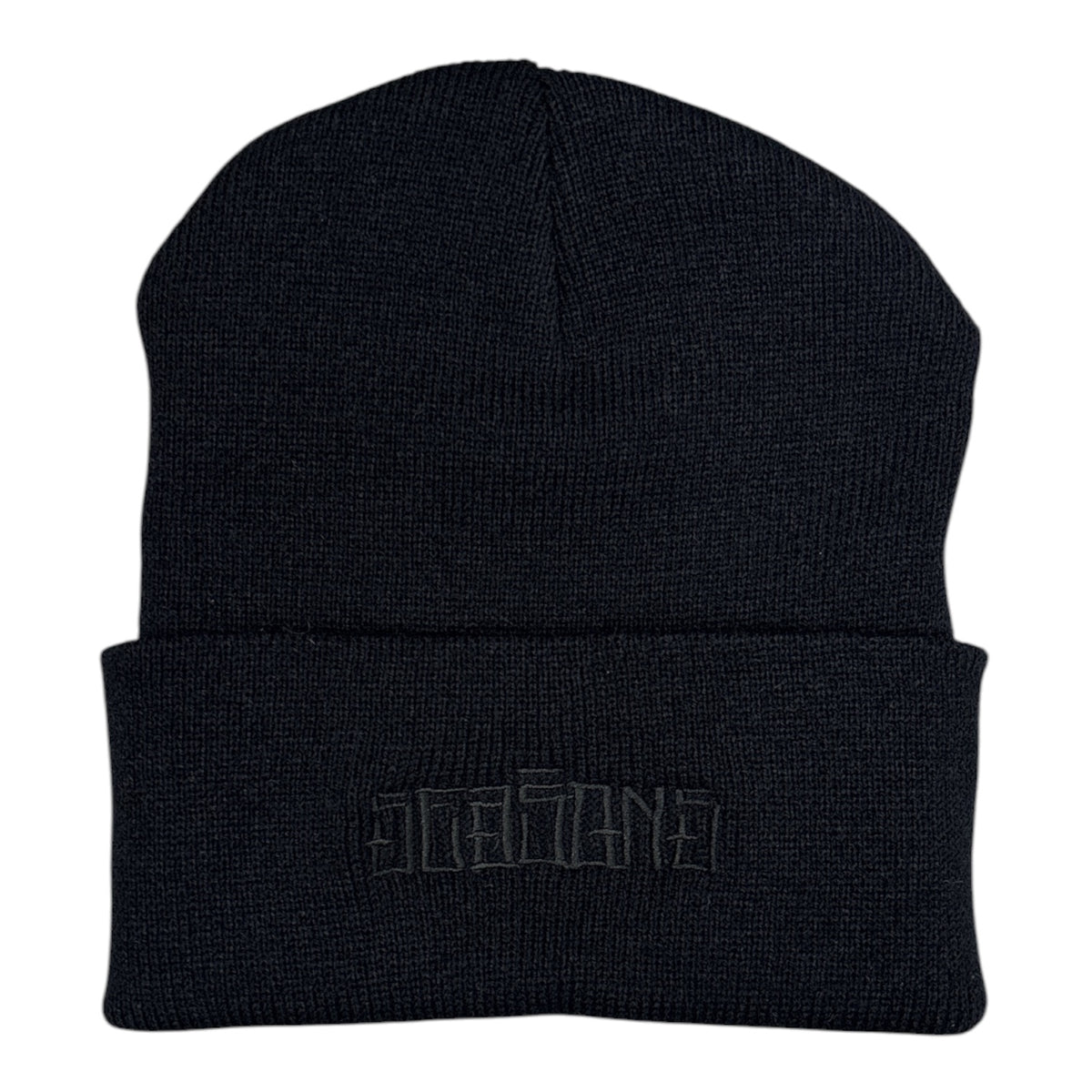 Seasons Tight Knit Stain S Beanie- Black